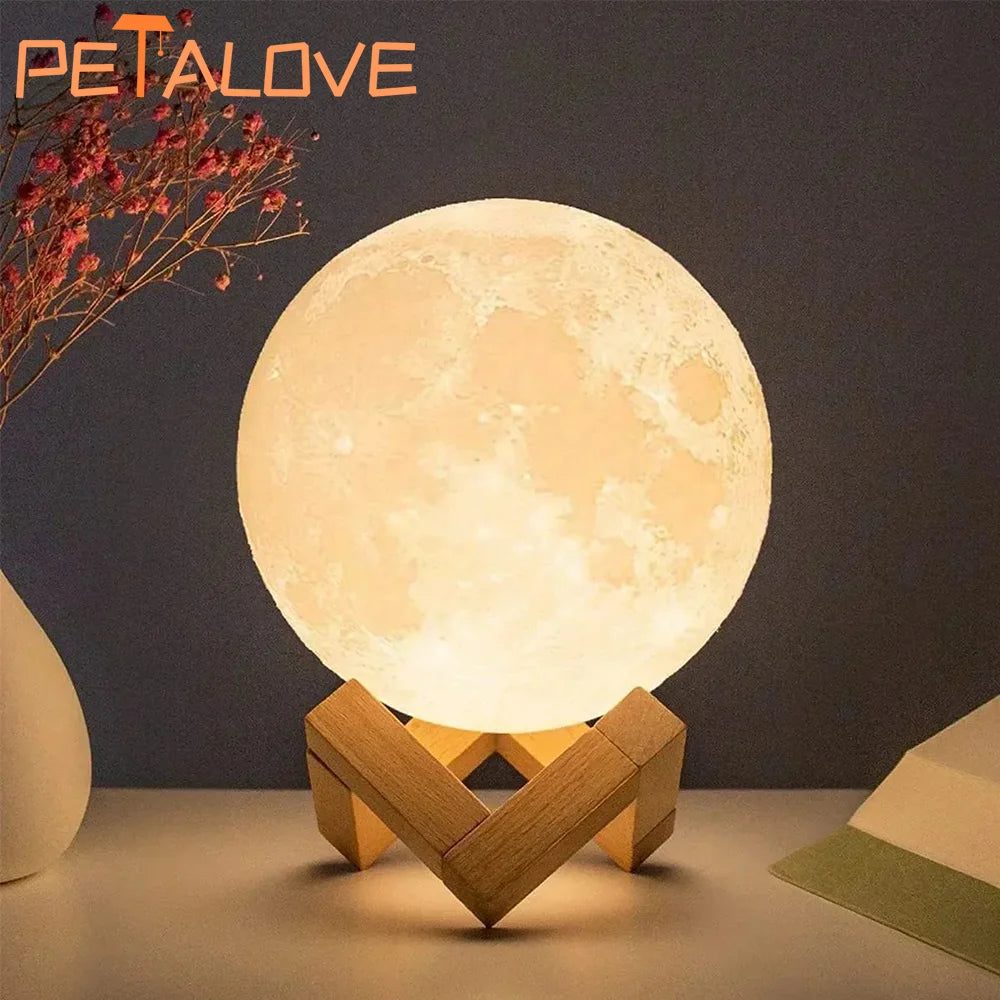 NexTechie Hot Selling Moon Light Romantic Atmosphere Room Decoration Warm Soft Light Accompany Night Lamp Birthday Gift Button Cell