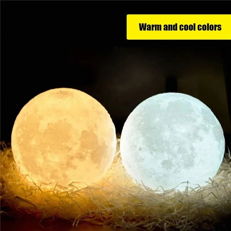 NexTechie Hot Selling Moon Light Romantic Atmosphere Room Decoration Warm Soft Light Accompany Night Lamp Birthday Gift Button Cell